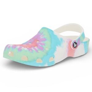 Crocs Pastel Tie Dye Classic Clogs With Axolotl Jibbitz